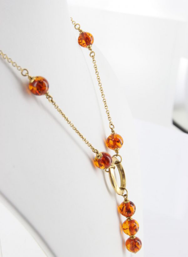 Italian Handmade Unique German Amber Necklace in 18ct solid Gold Setting GN0103 RRP£1250!!!