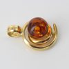 Italian Handcrafted 18ct solid Gold Pendant with German Amber GP0998 RRP£275!!!