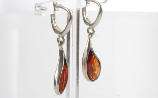 Italian Handmade German Baltic Amber Sterling Silver Earrings E0016 RRP£45!!!