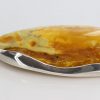 GERMAN BUTTERSCOTCH ANTIQUE BALTIC AMBER PENDANT 925 SILVER-PE0105 RRP£800!!!
