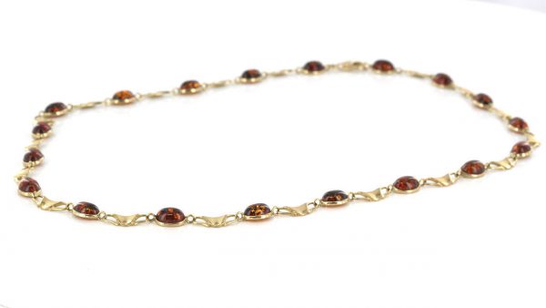 Italian Made Elegant German Baltic Amber Necklace 9ct solid Gold- GN0034H RRP£1225!!!