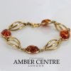 ITALIAN HANDMADE GERMAN BALTIC AMBER BRACELET IN 9CT solid GOLD GBR011-RRP£800!!!