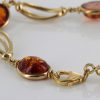 ITALIAN HANDMADE GERMAN BALTIC AMBER BRACELET IN 9CT solid GOLD GBR011-RRP£800!!!