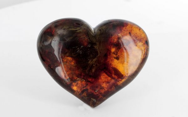 Mexican 25 Million Years Old Antique Large Amber Heart "Love" OT4776 RRP £2950!!!