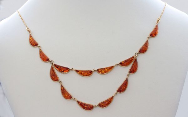 Italian Handmade German Baltic Amber Necklace in 9ct solid Gold- GN0054 RRP£1195!!!