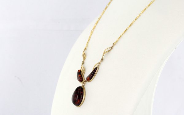 Italian Handmade German Baltic Amber Necklace in 9ct solid Gold- GN0021H RRP£750!!!