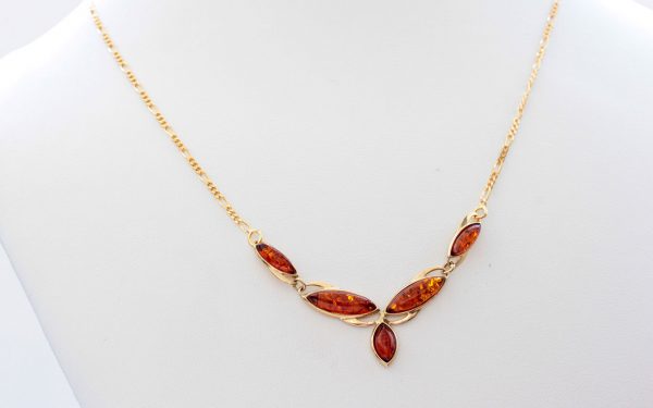 Italian Handmade German Baltic Amber Necklace in 9ct solid Gold- GN0055H RRP£525!!!
