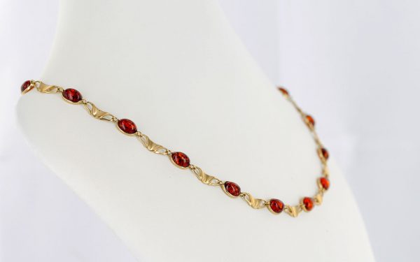 Italian Made Elegant German Baltic Amber Necklace in 9ct solid Gold- GN0034 RRP£1275!!!