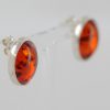 German Baltic Amber Classic Stud Earrings In 925 Silver Handmade ST0085 RRP£50!!!
