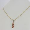Italian Handmade German Baltic Amber Pendant In 9ct solid Gold -GP0135 RRP£175!!!