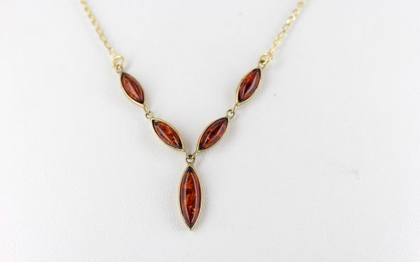 Italian Handmade German Baltic Amber Necklace in 9ct solid Gold- GN0053 RRP£425!!!