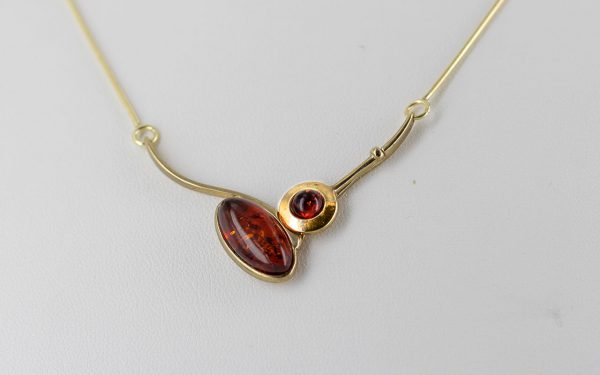 Italian Handmade German Baltic Amber Necklace in 9ct solid Gold- GN0061 RRP£595!!!