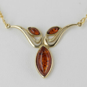 Italian Handmade German Baltic Amber Necklace in 9ct solid Gold- GN0064H RRP£425!!!