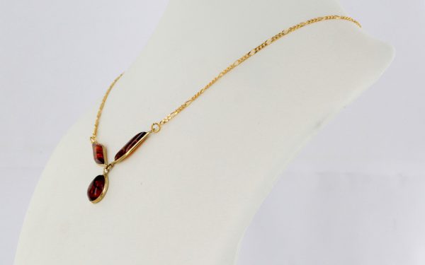 Italian Handmade German Baltic Amber Necklace in 9ct solid Gold- GN0017H RRP£525!!!