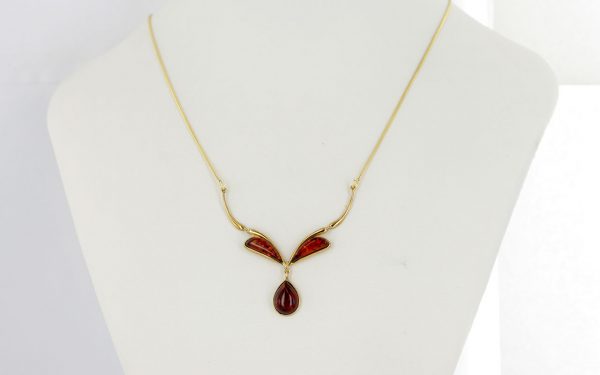 Italian Handmade German Baltic Amber Necklace in 9ct solid Gold- GN0074 RRP£525!!!