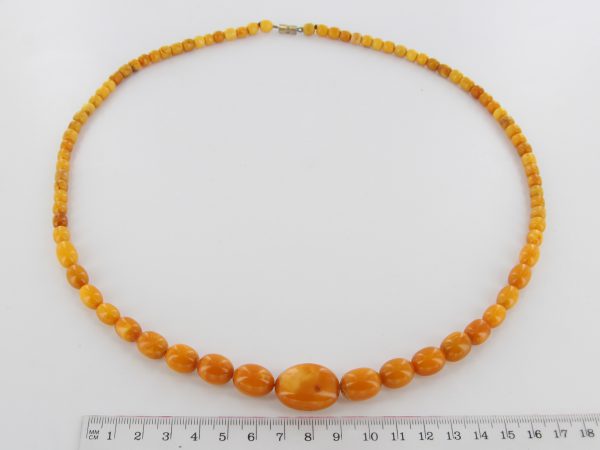 Antique German Baltic Amber Unique Butterscotch Beaded Necklace A0125 RRP£2950!!