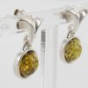 Italian Style German Handmade Baltic Amber 925 Silver Earrings E0090 RRP£30!!!