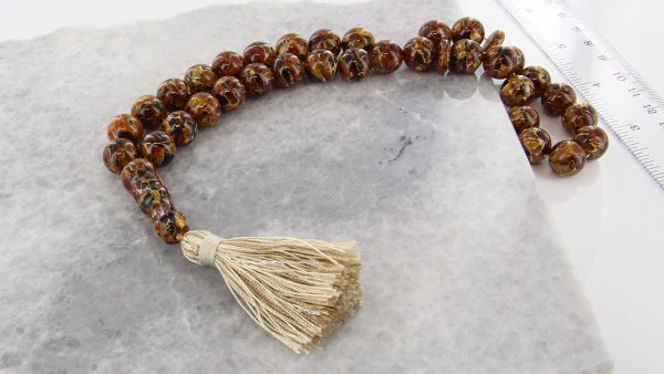 GENUINE GERMAN HANDMADE RECONSTRUCTED AMBER WORRY BEADS- AW0070 RRP£380!!!