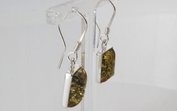 Italian Style Elegant German Baltic Amber 925 Silver Earrings E0110 RRP£40!!!