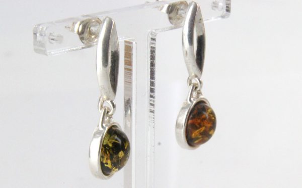 Italian Style Elegant German Baltic Amber 925 Silver Earrings E0112 RRP£35!!!