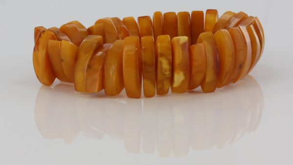 German Antique Butterscotch Elegant Handmade Baltic Amber Bracelet W024 RRP£475!