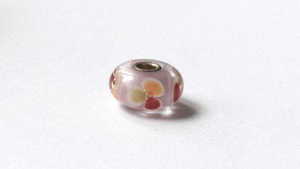 Genuine Trollbeads Murano Glass Charm Pink Fantasy Bead 61464 RRP30!!!