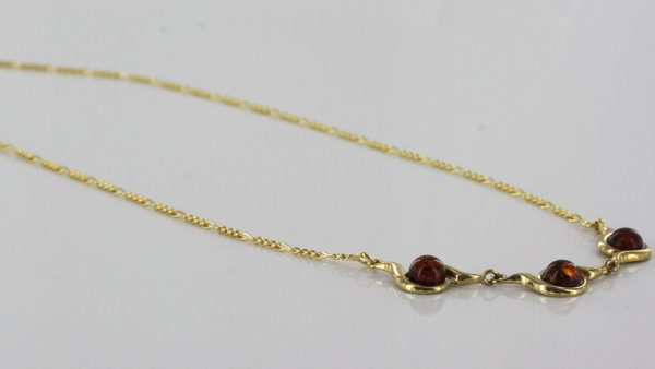 Italian Handmade German Baltic Amber Necklace in 9ct solid Gold- GN0043 RRP£525!!!