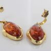 Italian Hand Made 18ct solid Gold Earrings with German Baltic Amber GE0146 RRP£1000!!!