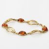ITALIAN HANDMADE GERMAN BALTIC AMBER BRACELET IN 9CT solid GOLD GBR011-RRP£800!!!