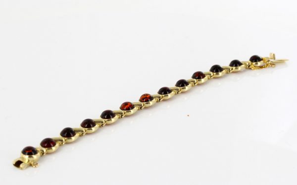 Italian Handmade "Kiss" German Baltic Amber Bracelet 9ct solid Gold GBR100 RRP£1250!!!