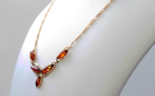 Italian Handmade German Baltic Amber Necklace in 9ct solid Gold- GN0055H RRP£525!!!