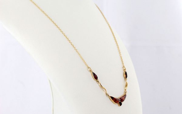 Italian Handmade German Baltic Amber Necklace in 9ct solid Gold- GN0023 RRP£595!!!