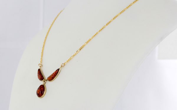 Italian Handmade German Baltic Amber Necklace in 9ct solid Gold- GN0018H RRP£525!!!