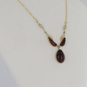 Italian Handmade German Baltic Amber Necklace in 9ct solid Gold- GN0021H RRP£750!!!