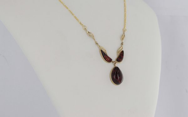 Italian Handmade German Baltic Amber Necklace in 9ct solid Gold- GN0021H RRP£750!!!