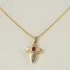Italian Handcrafted Unique German Amber 9ct solid Gold Cross Pendant GP0168 RRP£325!!!