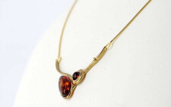 Italian Handmade German Baltic Amber Necklace in 9ct solid Gold- GN0061 RRP£595!!!