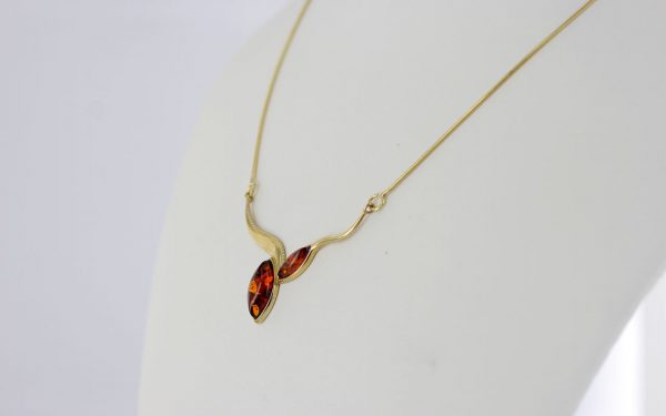 Italian Handmade German Baltic Amber Necklace in 9ct solid Gold- GN0062 RRP£525!!!