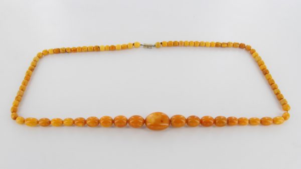 Antique German Baltic Amber Unique Butterscotch Beaded Necklace A0125 RRP£2950!!