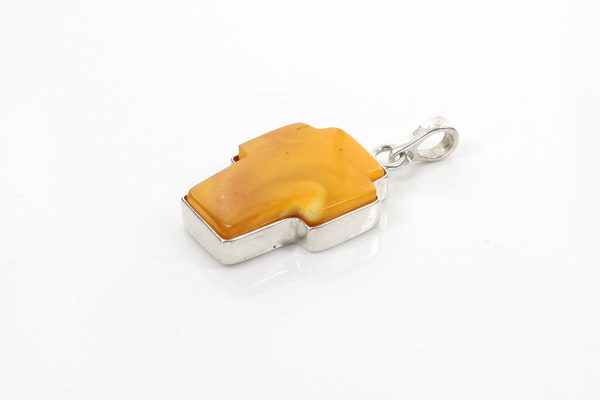 ANTIQUE BUTTERSCOTCH BALTIC AMBER HANDMADE CROSS PENDANT-PD082RRP£125!!!