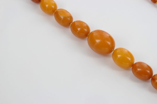 Antique German Baltic Amber Unique Butterscotch Beaded Necklace A0132 RRP£3950!!!