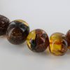 German Baltic Amber Natural Unique Bead Necklace with organic inclusions Handmade A301 RRP£3950!!!