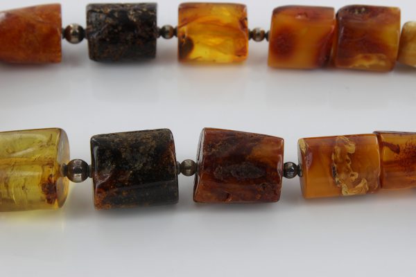 German Baltic Amber Natural Unique Bead Necklace Handmade A325 – RRP£1450!!!