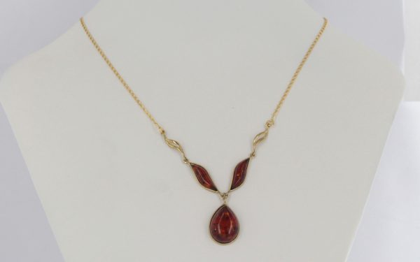 Italian Handmade German Baltic Amber Necklace in 9ct solid Gold- GN0020 RRP£525!!!