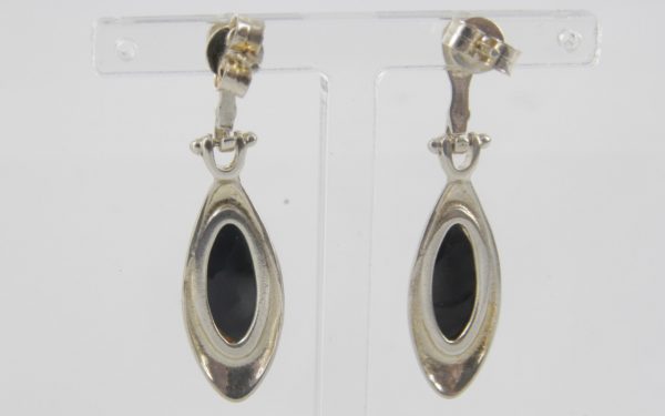 Italian Style Elegant German Green Baltic Amber 925 Silver Earrings E0093 RRP£45!!!