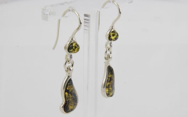 Italian Style Elegant German Baltic Amber 925 Silver Earrings E0096 RRP£35!!!