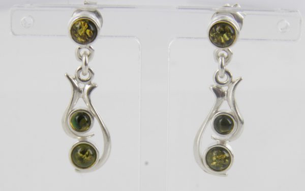 Italian Style Elegant German Baltic Amber 925 Silver Earrings E0098 RRP£25!!!