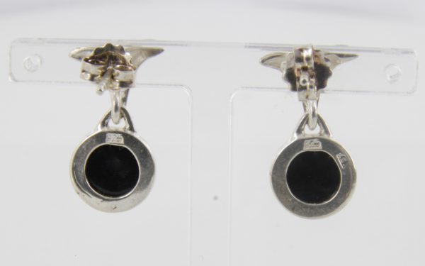 Italian Style German Handmade Baltic Amber 925 Silver Earrings E0090 RRP£30!!!