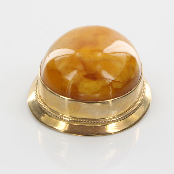 Antique Handmade German Butterscotch Baltic Amber Pendant in 9ct solid UK Gold-GP0045Y RRP£395!!!