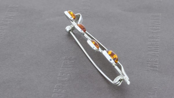 Amber Brooch German Baltic Amber 925 Silver Unique Handmade – BD0121 RRP£95!!!